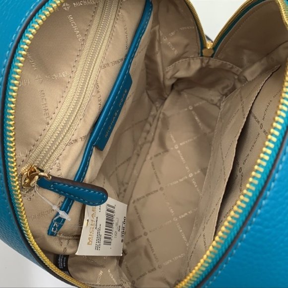 Michael Kors Adina Medium Backpack Leather Lagoon - Picture 10 of 16